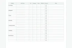 Restaurant Inventory Checklist & Stock Count Template preview
